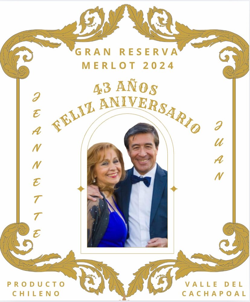 Aniversario Foto Dorado