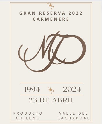 Aniversario Iniciales Dorado