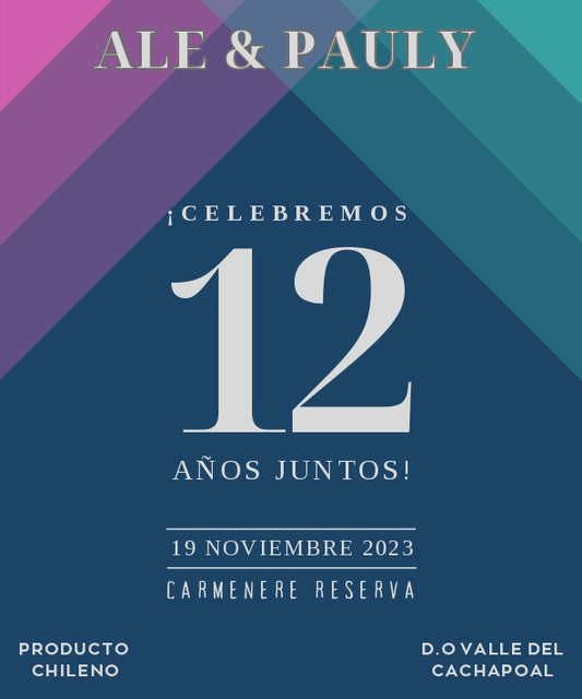 Aniversario Número Colores