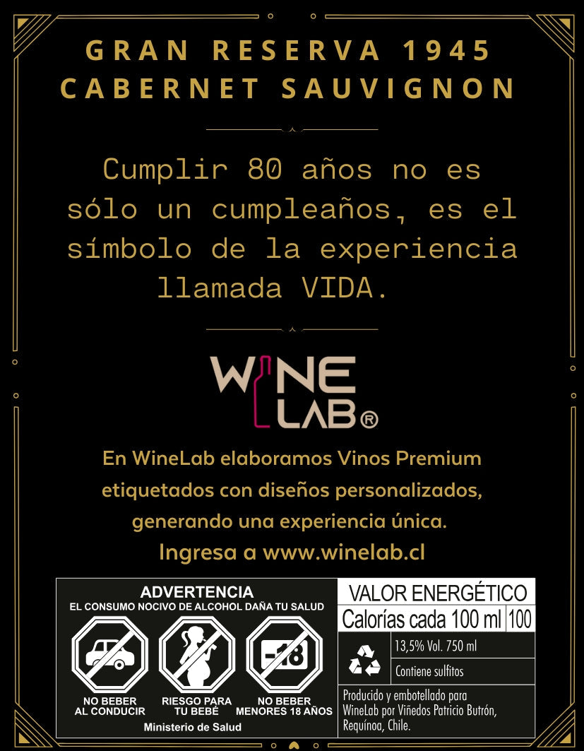 Cumpleaños Iniciales Negro