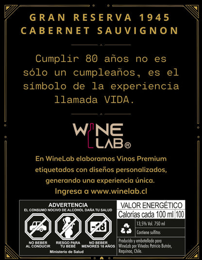 Cumpleaños Iniciales Negro